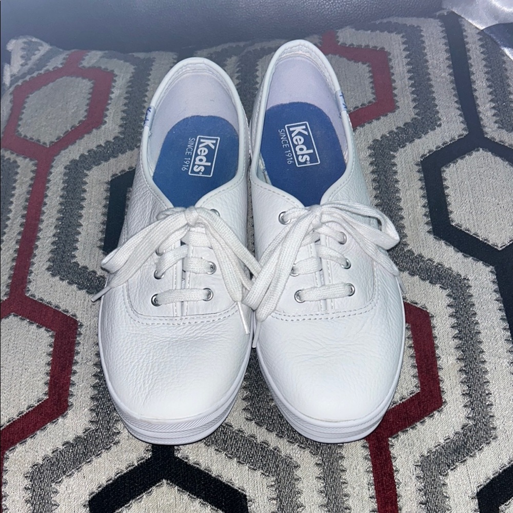 Keds Champion Original White Leather Sneakers Sz 9